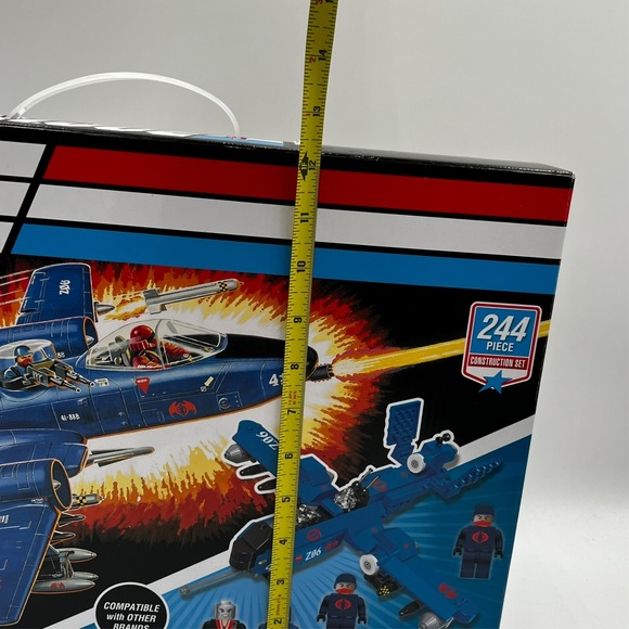 GI Joe Cobra Rattler Construction Set With 224 Pieces Brand New Hasbro - Picture 9 of 10